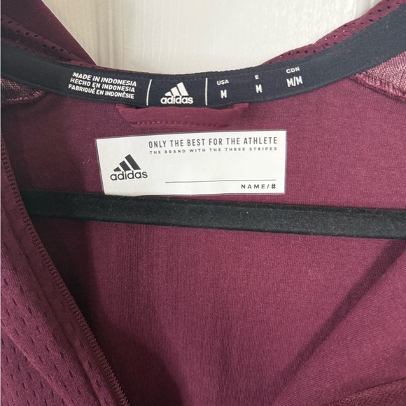 Adidas Men’s Maroon Squad Jacket | Size M | Excellent Condition - Picture 3 of 9
